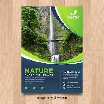 Nature flyer template