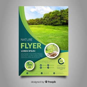 Nature flyer template