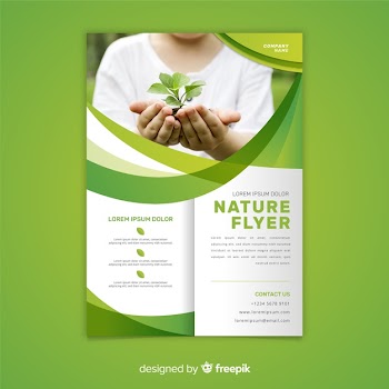 Nature flyer template