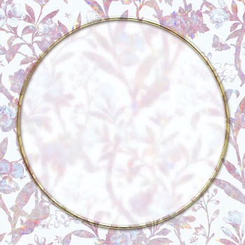 Nature holographic frame psd pattern remix from artwork by William Morris