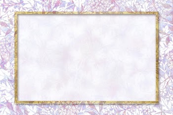 Nature holographic frame psd pattern remix from artwork by William Morris