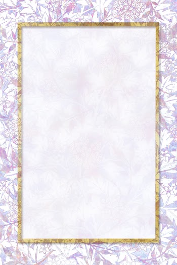 Nature holographic frame psd pattern remix from artwork by William Morris