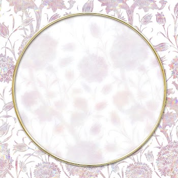 Nature holographic frame psd pattern remix from artwork by William Morris