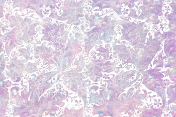 Nature holographic pattern remix from artwork by William Morris