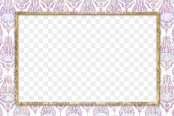 Nature holographic png frame pattern remix from artwork by William Morris