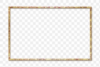Nature holographic png frame pattern remix from artwork by William Morris