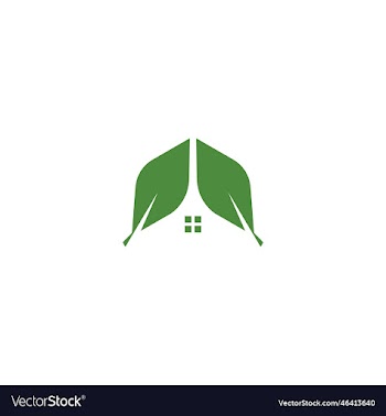 nature house logo with green color can be