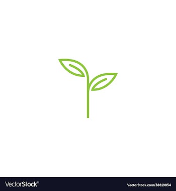nature icon green leaf design logo