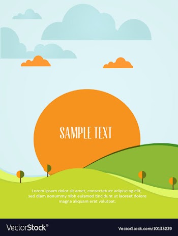 Nature landscape vector image