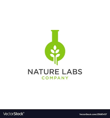Nature leaf labs logo icon vector image