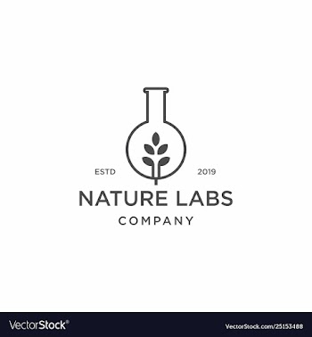 Nature leaf labs logo icon vector image