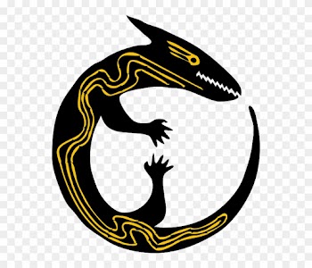 Nature Lizard, Reptile, Yellow, Black, Round, Animal, - Lizard Clip Art