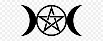 Nature Pagan Symbol - Triple Moon Symbol