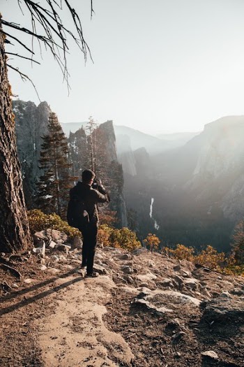 Nature Photographer In California Mountains