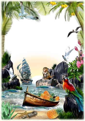 Nature Photoshop Frame - On Islands ( frame psd png download ...