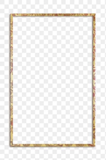 Nature png frame pattern remix from artwork by William Morris
