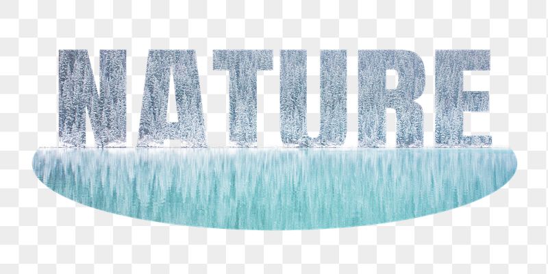 Nature png word sticker, winter | Free PNG - rawpixel