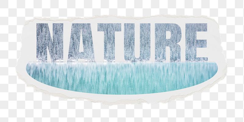 Nature png word sticker, winter | Free PNG - rawpixel