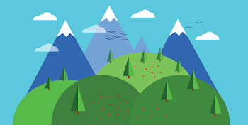 Nature Scene Mountain - Free vector graphic on Pixabay