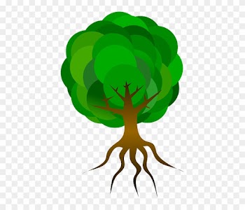 Nature Tree, Branches, Roots, Skeleton, Plant, Leaves, - Cartoon Tree With Roots