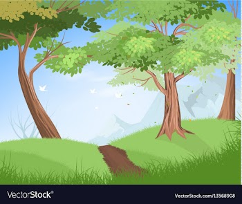 Nature trees vector image