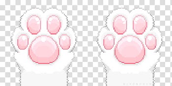 Nature, white and pink animal paws transparent background PNG clipart