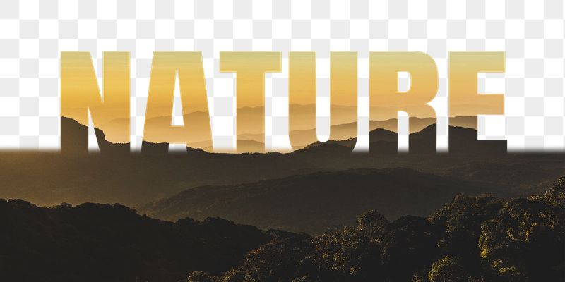 Nature word png border sticker, | Free PNG - rawpixel