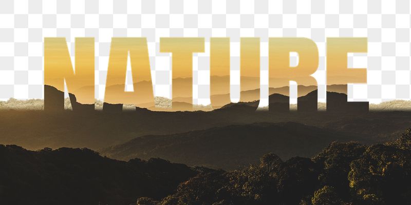 Nature word png border sticker, | Free PNG - rawpixel