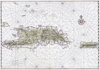 Nautical chart of Hispaniola and | Free Photo - rawpixel