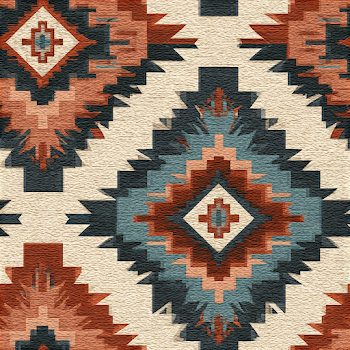 Navajo Inspired Geometric Seamless Pattern