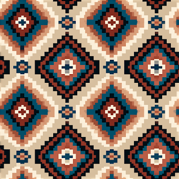 Navajo-Inspired Geometric Tribal Pattern
