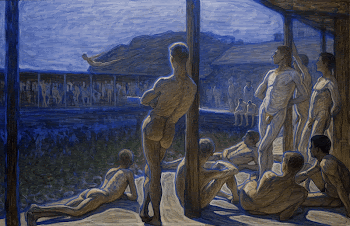 Naval Bathhouse (1907) painting in high | Free Photo - rawpixel