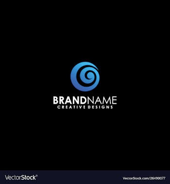 Navel point wind logo vector image