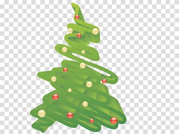 Navidad, green abstract Christmas tree illustration transparent background PNG clipart
