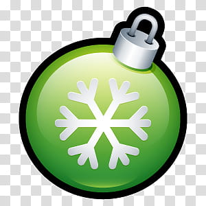 Navidad, green and white snowflakes printed Christmas ball transparent background PNG clipart