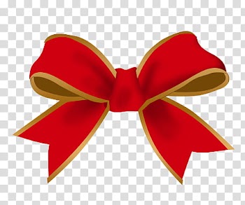 Navidad, red and yellow ribbon illustration transparent background PNG clipart