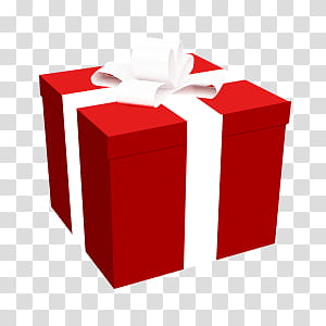 Navidad, white and red gift box illustration transparent background PNG clipart