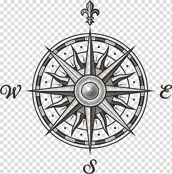Navigation compass , Compass rose , compass transparent background PNG clipart