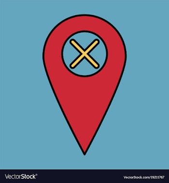 Navigation geolocation icon in flat design on vector image