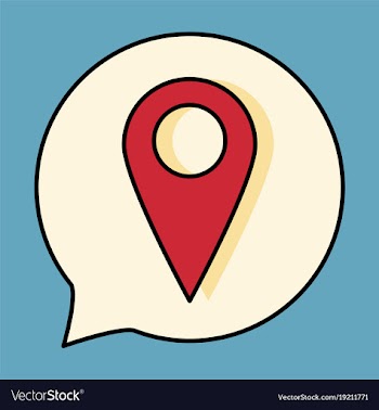 Navigation geolocation icon in flat design on vector image