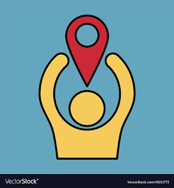 Navigation geolocation icon in flat design on vector image