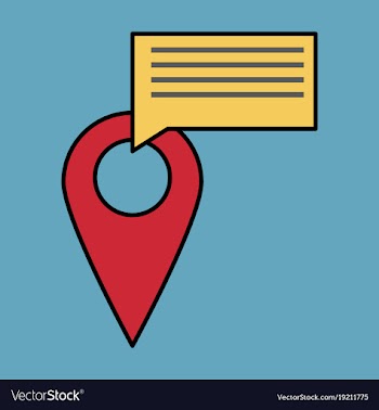 Navigation geolocation icon in flat design on vector image