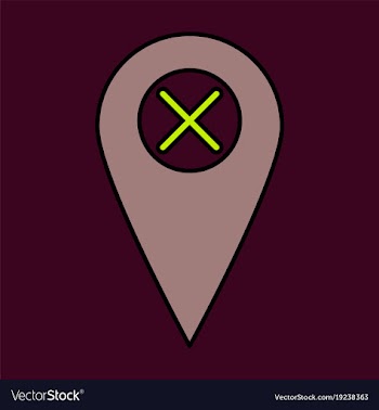 Navigation geolocation icon in flat design on vector image