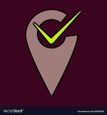 Navigation geolocation icon in flat design on vector image