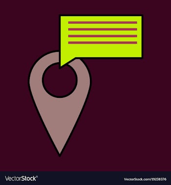 Navigation geolocation icon in flat design on vector image