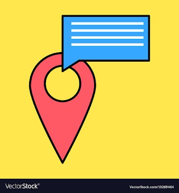 Navigation geolocation icon in flat design on vector image