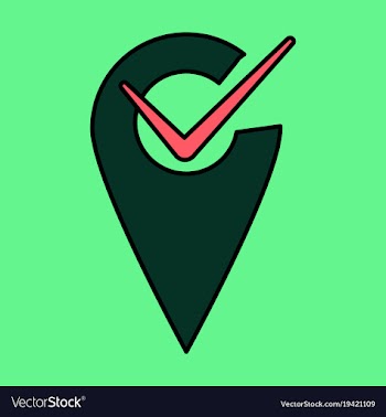Navigation geolocation icon in flat design on vector image