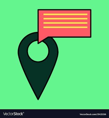 Navigation geolocation icon in flat design on vector image