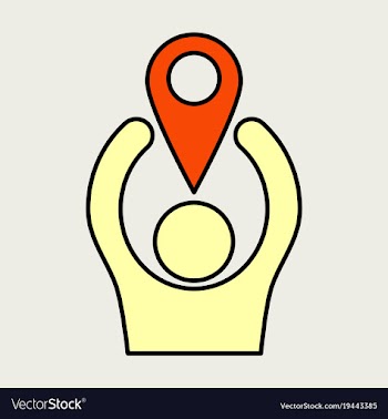 Navigation geolocation icon in flat design on vector image