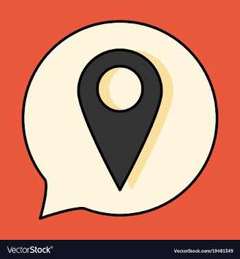 Navigation geolocation icon in flat design on vector image